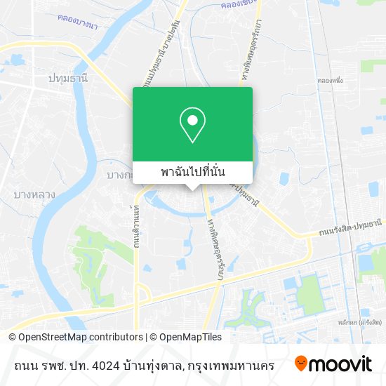 ถนน รพช. ปท. 4024 บ้านทุ่งตาล แผนที่
