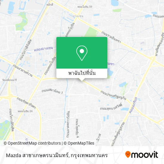 Mazda สาขาเกษตรนวมินทร์ แผนที่