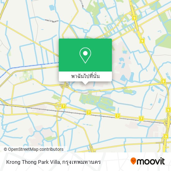 Krong Thong Park Villa แผนที่