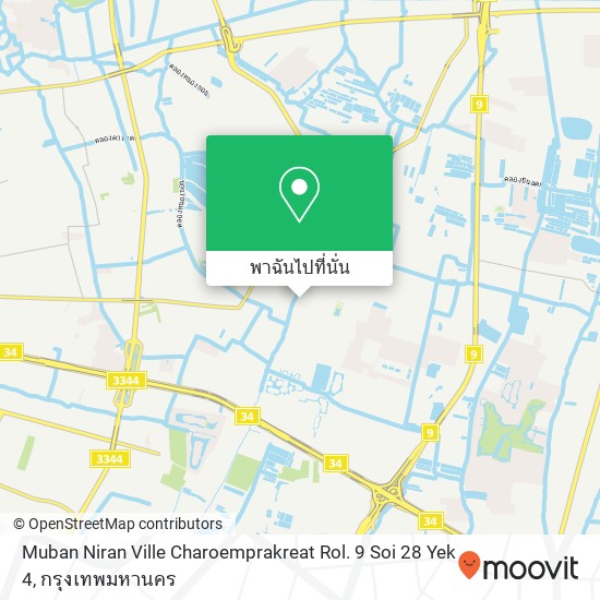 Muban Niran Ville Charoemprakreat Rol. 9 Soi 28 Yek 4 แผนที่