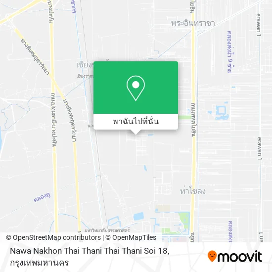 Nawa Nakhon Thai Thani Thai Thani Soi 18 แผนที่