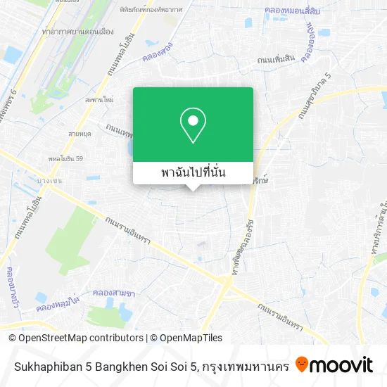 Sukhaphiban 5 Bangkhen Soi Soi 5 แผนที่