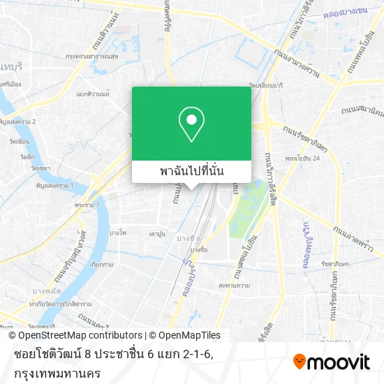 ซอยโชติวัฒน์ 8 ประชาชื่น 6 แยก 2-1-6 แผนที่