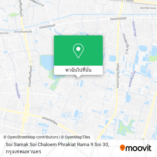 Soi Samak Soi Chaloem Phrakiat Rama 9 Soi 30 แผนที่