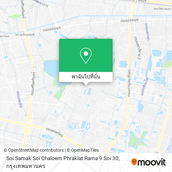 Soi Samak Soi Chaloem Phrakiat Rama 9 Soi 30 แผนที่