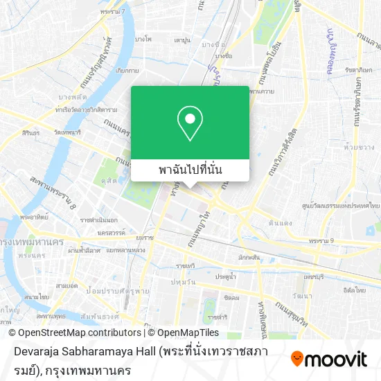 Devaraja Sabharamaya Hall (พระที่นั่งเทวราชสภารมย์) แผนที่