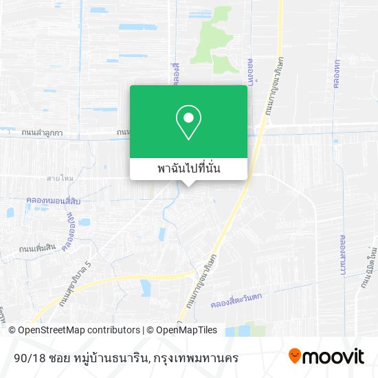 90/18 ซอย หมู่บ้านธนาริน แผนที่