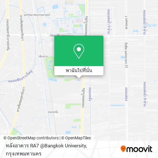 หลังอาคาร RA7 @Bangkok University แผนที่