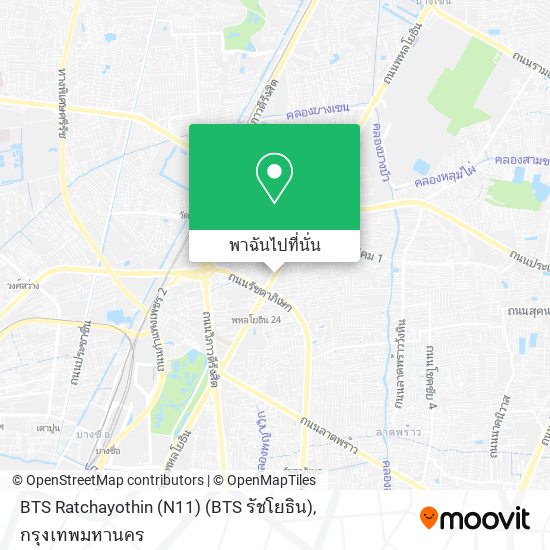 BTS Ratchayothin (N11) (BTS รัชโยธิน) แผนที่
