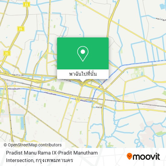 Pradist Manu Rama IX-Pradit Manutham Intersection แผนที่