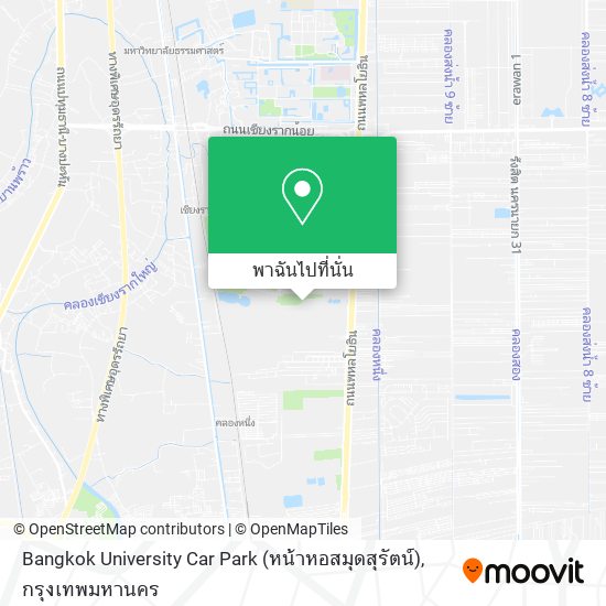 Bangkok University Car Park (หน้าหอสมุดสุรัตน์) แผนที่