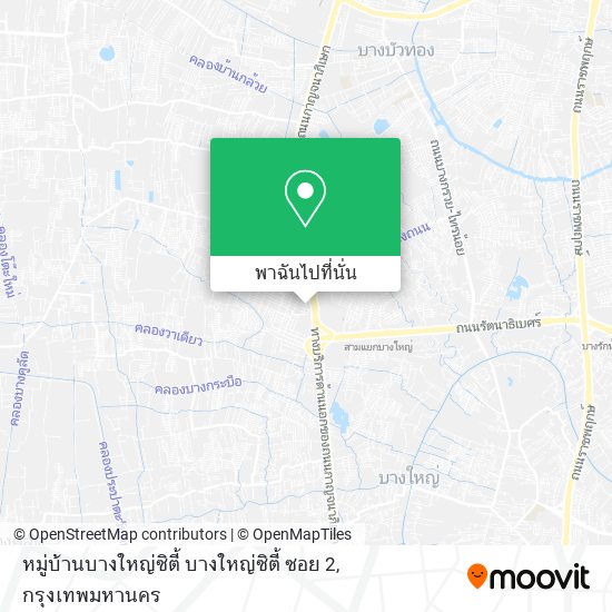 หมู่บ้านบางใหญ่ซิตี้ บางใหญ่ซิตี้ ซอย 2 แผนที่