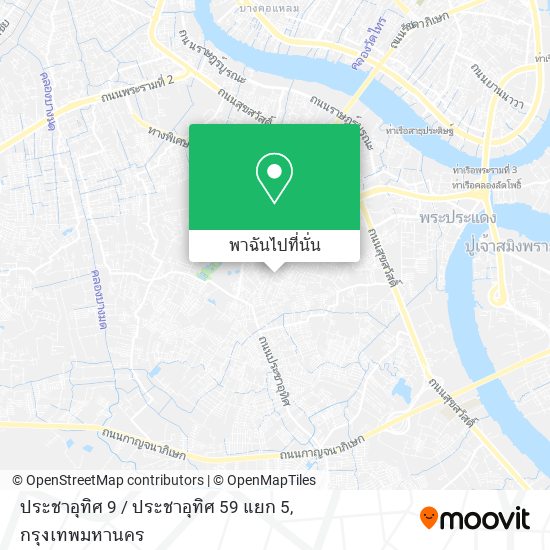 ประชาอุทิศ 9 / ประชาอุทิศ 59 แยก 5 แผนที่