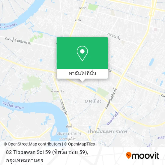 82 Tippawan Soi 59 (ทิพวัล ซอย 59) แผนที่