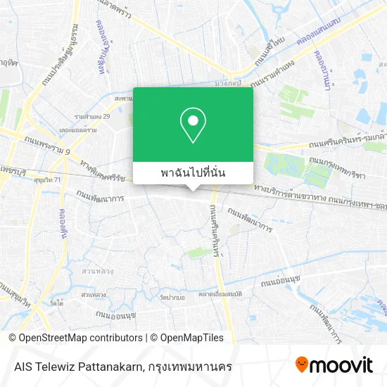 AIS Telewiz Pattanakarn แผนที่