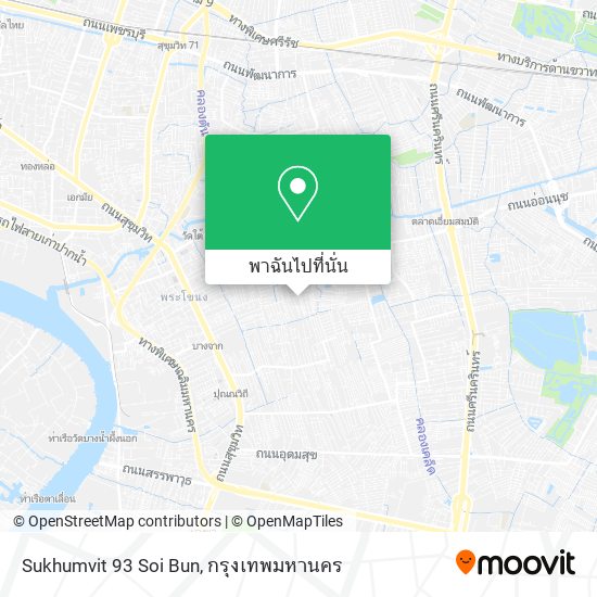 Sukhumvit 93 Soi Bun แผนที่