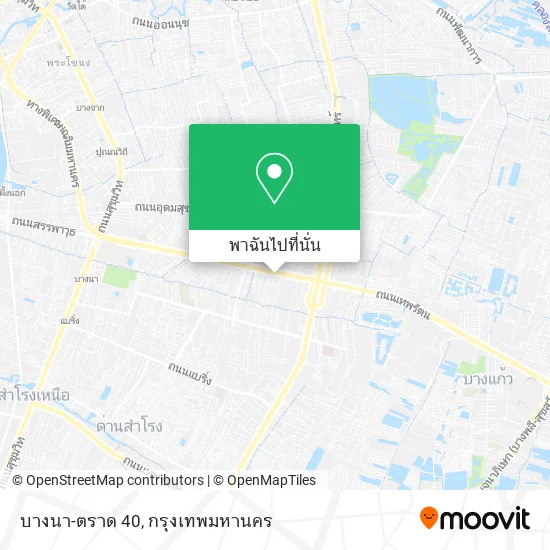 บางนา-ตราด 40 แผนที่