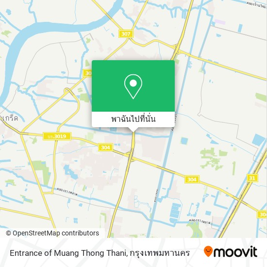 Entrance of Muang Thong Thani แผนที่