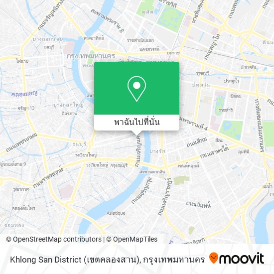 Khlong San District (เขตคลองสาน) แผนที่