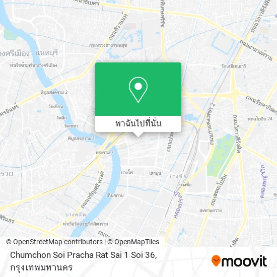 Chumchon Soi Pracha Rat Sai 1 Soi 36 แผนที่