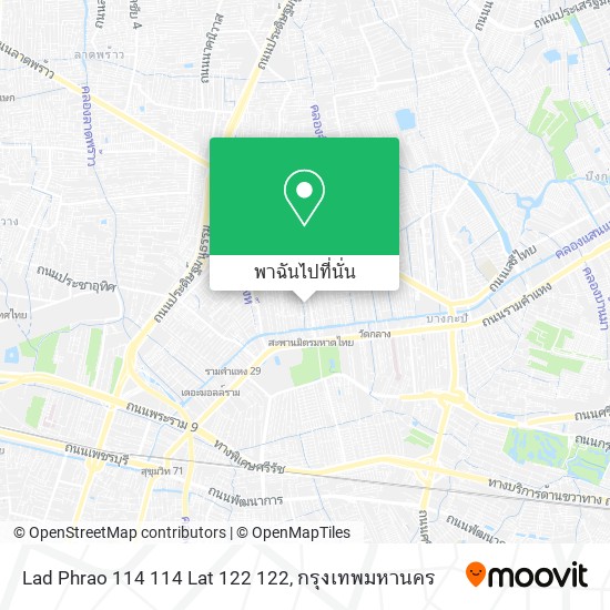 Lad Phrao 114 114 Lat 122 122 แผนที่