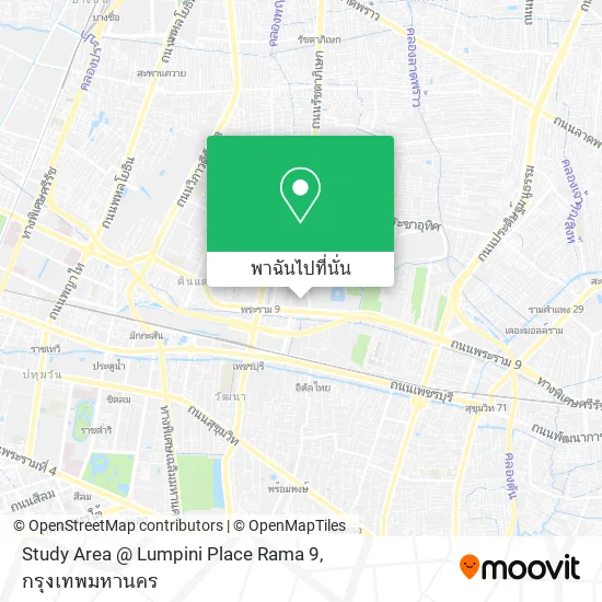 Study Area @ Lumpini Place Rama 9 แผนที่