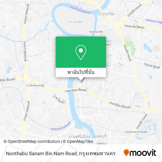 Nonthabu Sanam Bin Nam Road แผนที่