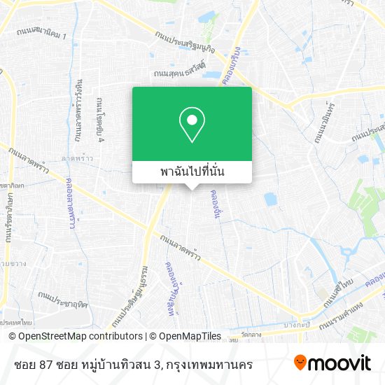 ซอย 87 ซอย หมู่บ้านทิวสน 3 แผนที่