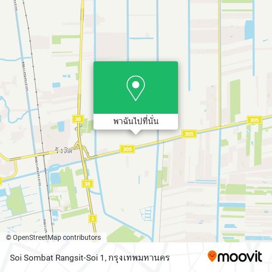 Soi Sombat Rangsit-Soi 1 แผนที่