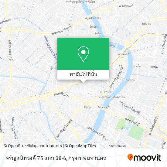 จรัญสนิทวงศ์ 75 แยก 38-6 แผนที่