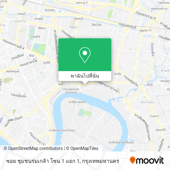 ซอย ชุมชนร่มเกล้า โซน 1 แยก 1 แผนที่