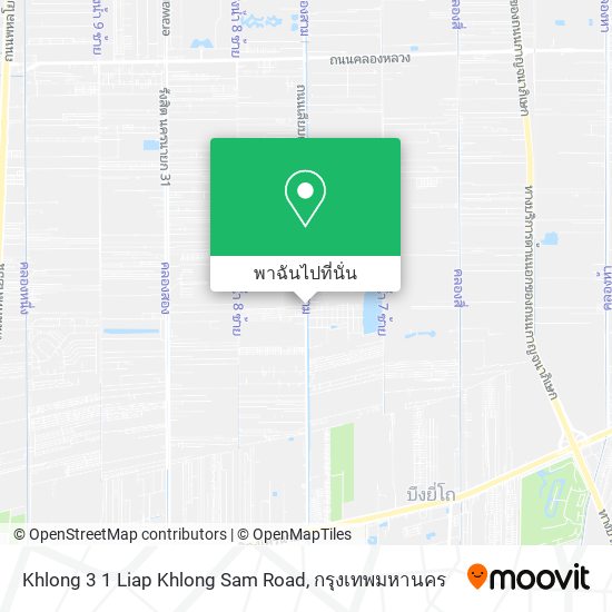 Khlong 3 1 Liap Khlong Sam Road แผนที่