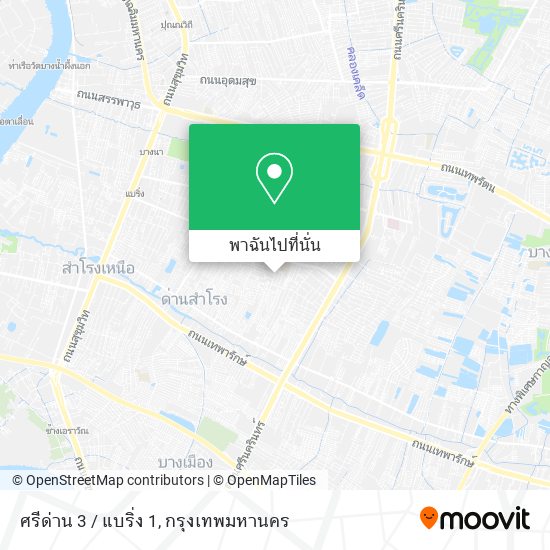 ศรีด่าน 3 / แบริ่ง 1 แผนที่