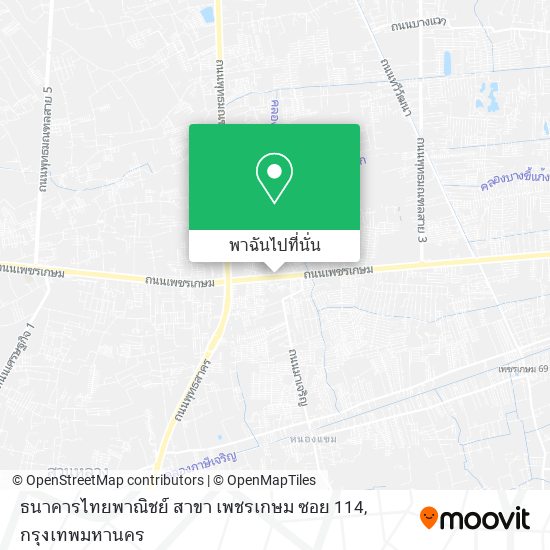 ธนาคารไทยพาณิชย์ สาขา เพชรเกษม ซอย 114 แผนที่