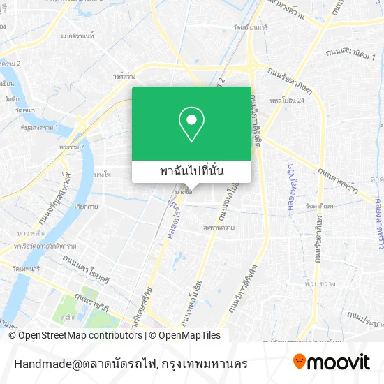 Handmade@ตลาดนัดรถไฟ แผนที่