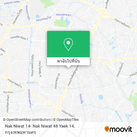 Nak Niwat 14- Nak Niwat 48 Yaek 14 แผนที่