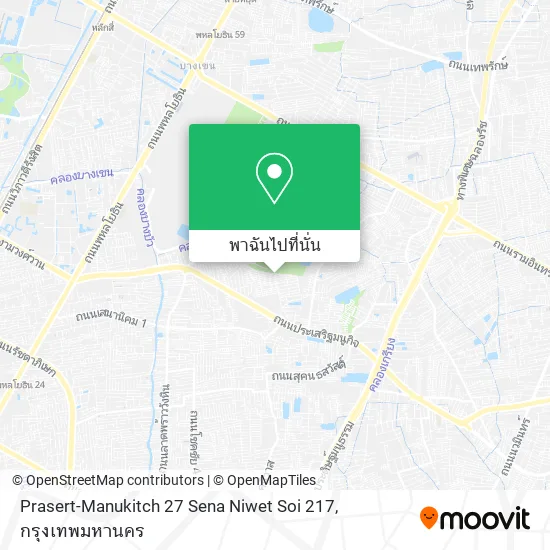 Prasert-Manukitch 27 Sena Niwet Soi 217 แผนที่