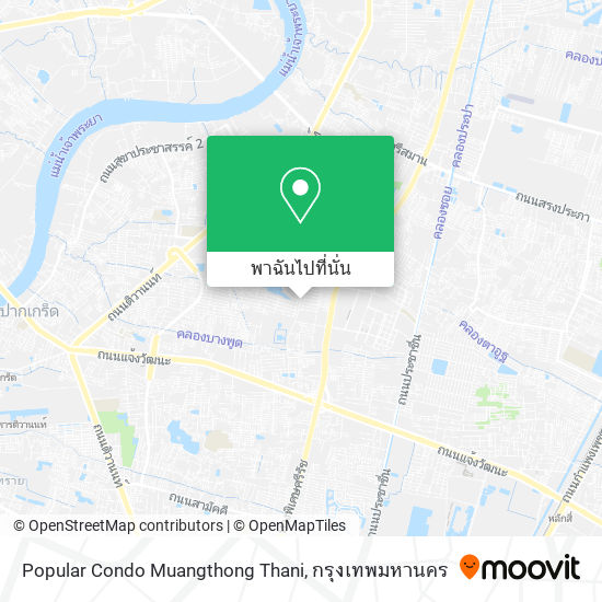 Popular Condo Muangthong Thani แผนที่