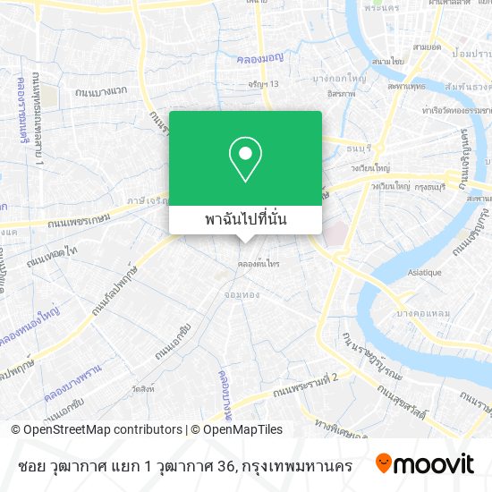 ซอย วุฒากาศ แยก 1 วุฒากาศ 36 แผนที่