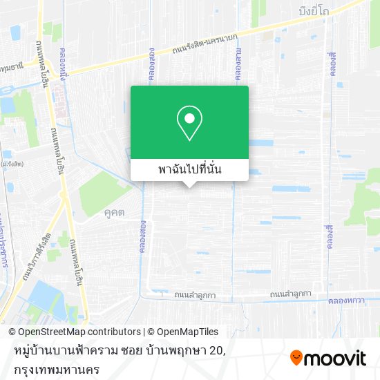 หมู่บ้านบานฟ้าคราม ซอย บ้านพฤกษา 20 แผนที่