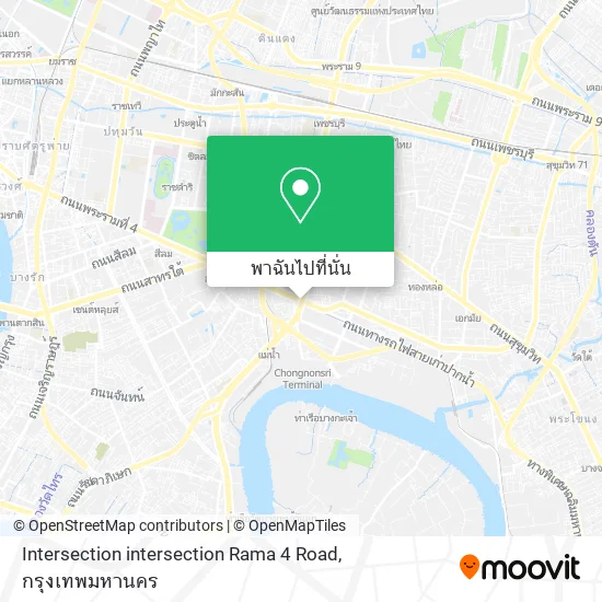 Intersection intersection Rama 4 Road แผนที่
