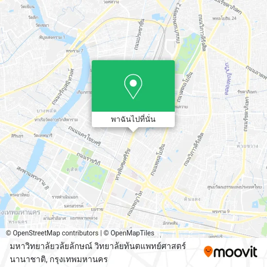 มหาวิทยาลัยวลัยลักษณ์ วิทยาลัยทันตแพทย์ศาสตร์นานาชาติ แผนที่