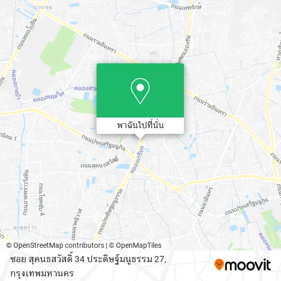 ซอย สุคนธสวัสดิ์ 34 ประดิษฐ์มนูธรรม 27 แผนที่