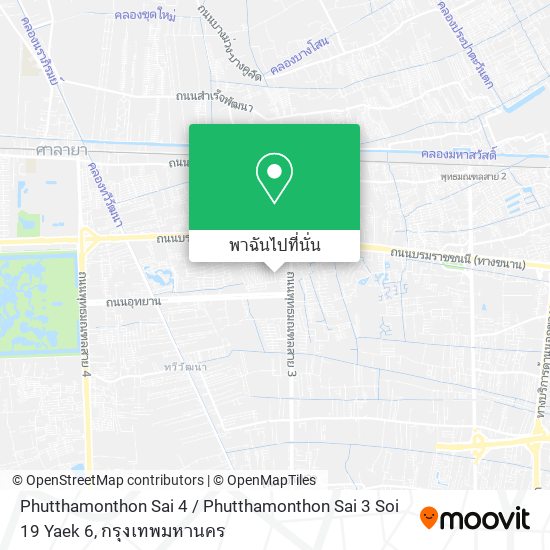 Phutthamonthon Sai 4 / Phutthamonthon Sai 3 Soi 19 Yaek 6 แผนที่