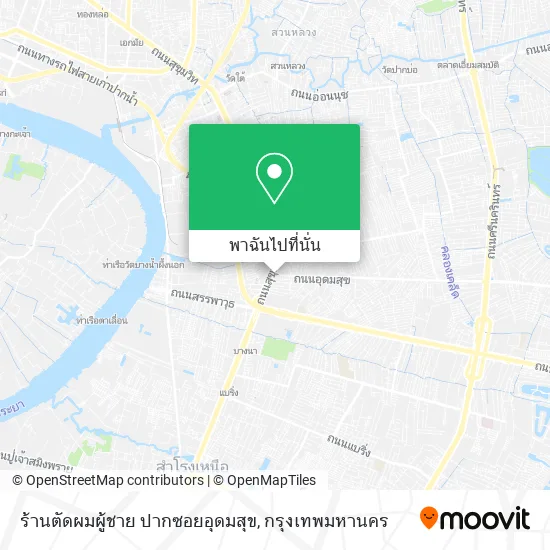 ร้านตัดผมผู้ชาย ปากซอยอุดมสุข แผนที่