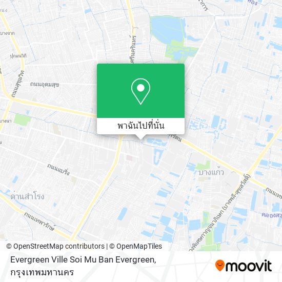 Evergreen Ville Soi Mu Ban Evergreen แผนที่