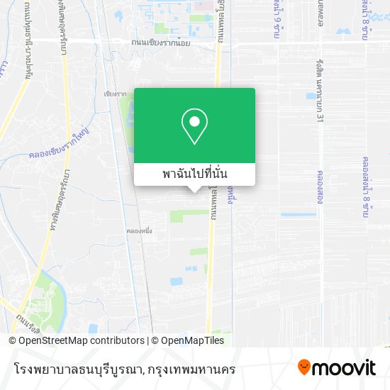 โรงพยาบาลธนบุรีบูรณา แผนที่