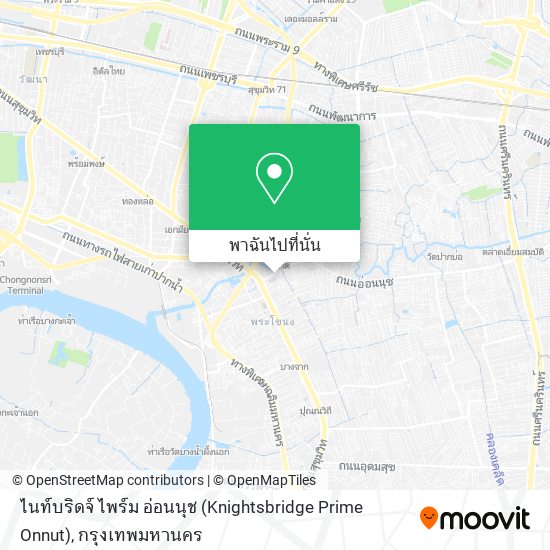 ไนท์บริดจ์ ไพร์ม อ่อนนุช (Knightsbridge Prime Onnut) แผนที่