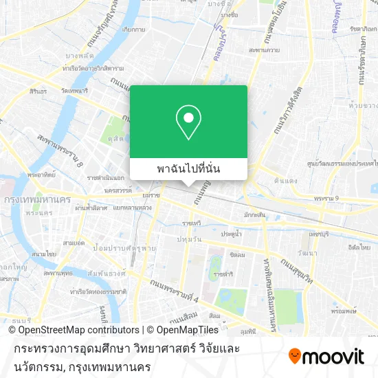 กระทรวงการอุดมศึกษา วิทยาศาสตร์ วิจัยและนวัตกรรม แผนที่