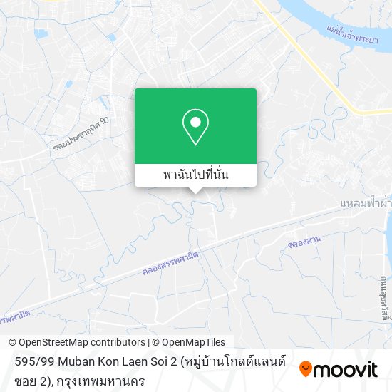 595 / 99 Muban Kon Laen Soi 2 (หมู่บ้านโกลด์แลนด์ ซอย 2) แผนที่